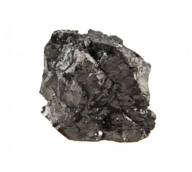 Beyaz arka plan closeup izole kömür