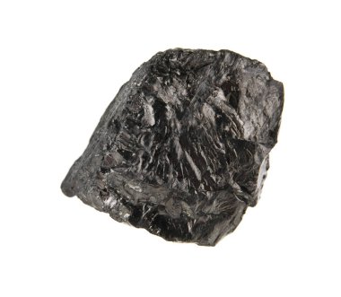 Beyaz arka plan closeup izole kömür