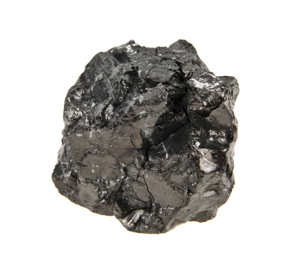 Kohle isoliert auf weißem Hintergrund Nahaufnahme — Stockfoto