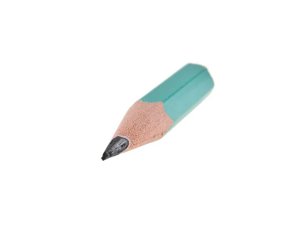 Kleiner Bleistift isoliert auf weißem Hintergrund Nahaufnahme — Stockfoto