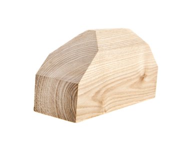 Beyaz arka plan yakın çekim izole ahşap bar