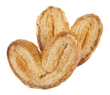 Bisküvi kulakları izole beyaz arka plan yakın çekim