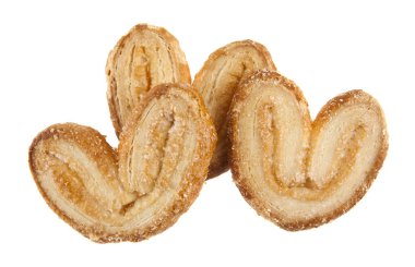 Bisküvi kulakları izole beyaz arka plan yakın çekim