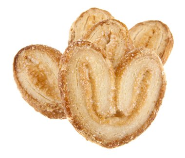 Bisküvi kulakları izole beyaz arka plan yakın çekim