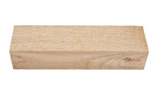 Placa de madeira isolada no fundo branco closeup — Fotografia de Stock