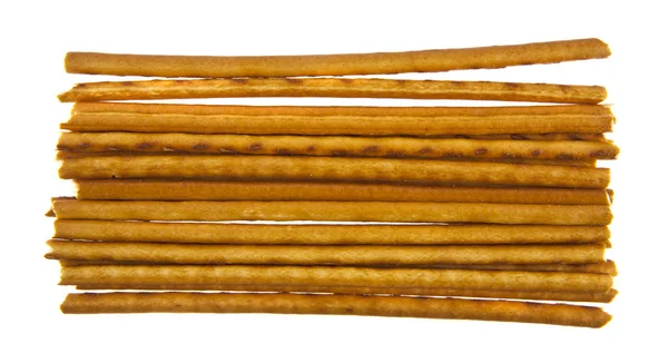 Brotsticks isoliert auf weißem Hintergrund Nahaufnahme — Stockfoto