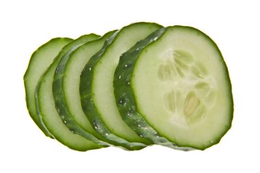 Beyaz arka plan closeup izole salatalık