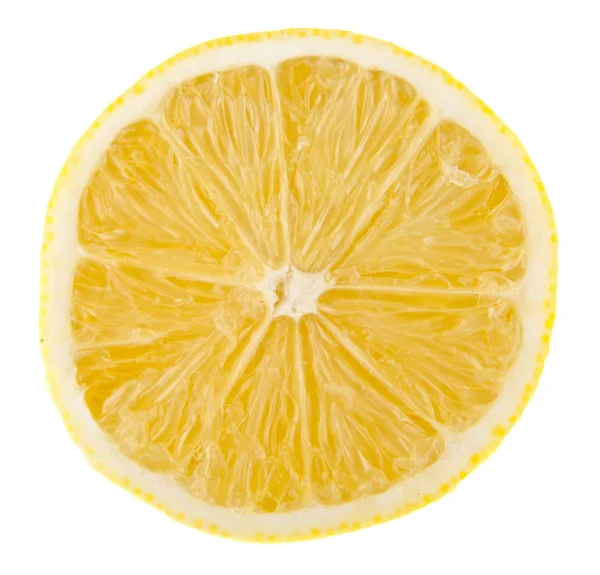 クローズ アップ ホワイト バック グラウンドに分離されたレモン — ストック写真