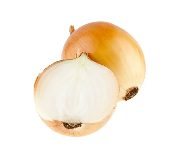 Onions isolated on white background closeup — Stock Photo, Image