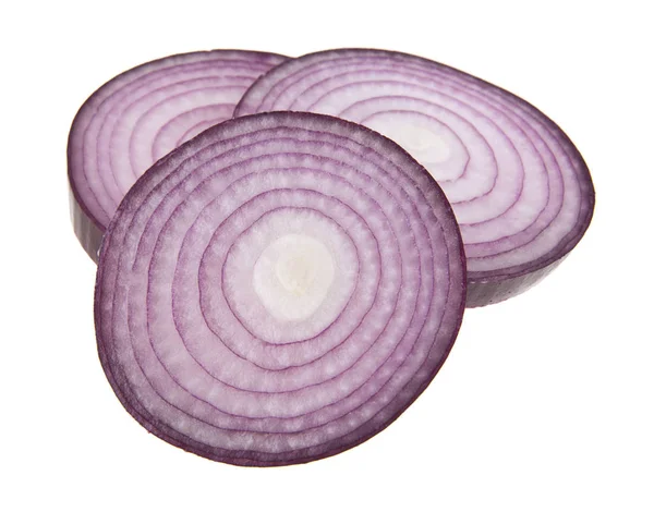 Onions isolated on white background closeup — Stock Photo, Image