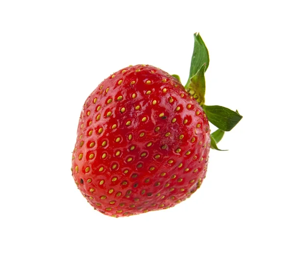 Strawberry isolerad på vit bakgrund närbild — Stockfoto