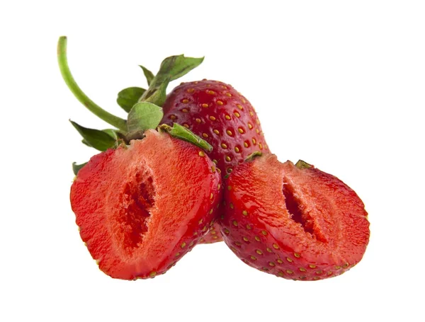 Strawberry isolerad på vit bakgrund närbild — Stockfoto