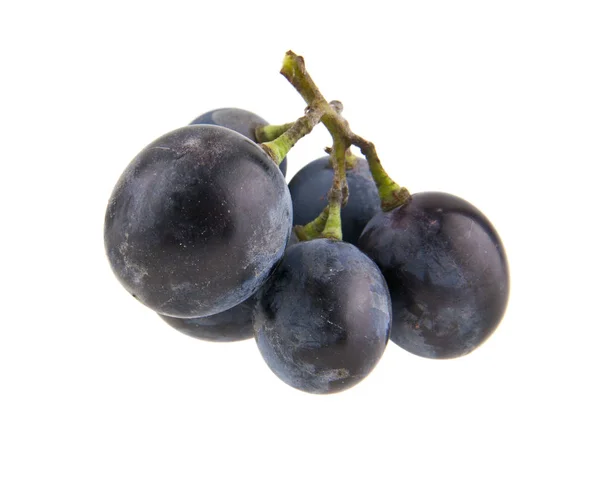 Grappolo d'uva isolato su fondo bianco primo piano — Foto Stock