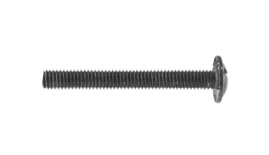 izole beyaz zemin üzerine siyah civatalar