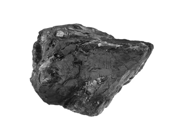 Carbón aislado sobre fondo blanco — Foto de Stock