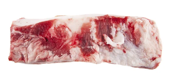 Lardo di maiale isolato su fondo bianco — Foto Stock
