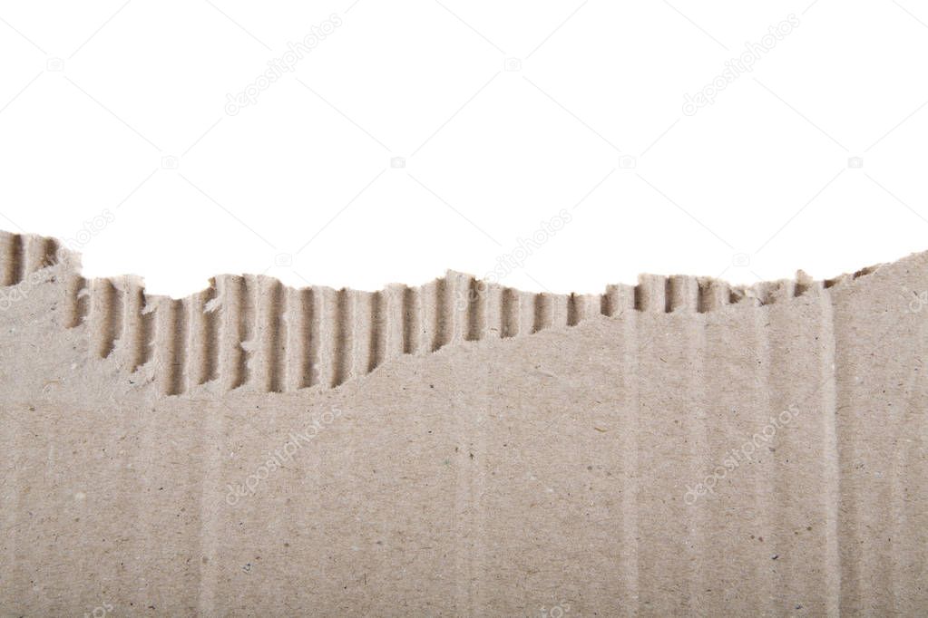 cardboard isolated on white background