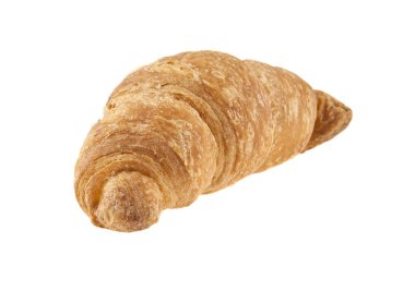 Kruvasanlar beyaz arkaplanda izole edilmiş.