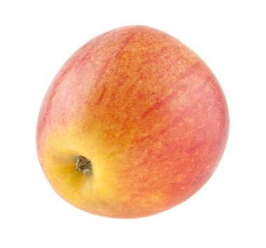 Beyaz arkaplanda kırmızı elma izole edildi