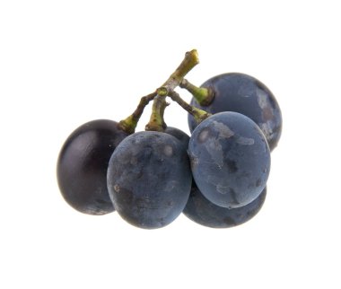 Beyaz arkaplanda izole edilmiş üzümler