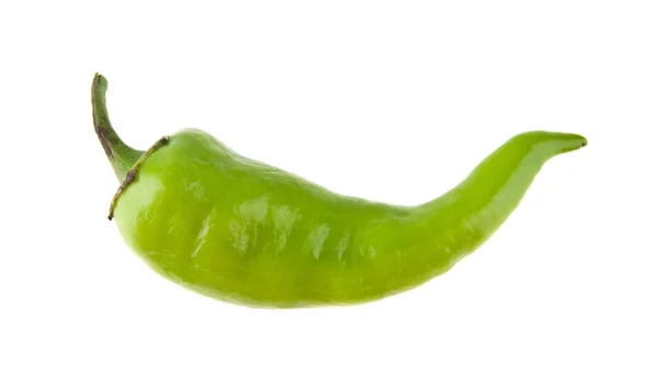 Pimiento verde aislado sobre fondo blanco — Foto de Stock