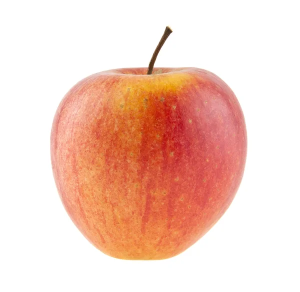 Rode appel geïsoleerd op witte achtergrond — Stockfoto