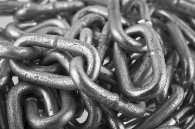 bir arka plan portre olarak metal zincir