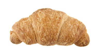 Kruvasanlar beyaz arkaplanda izole edilmiş.