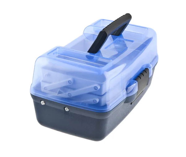 Plastic tool box isolated on white background — Stock Photo, Image