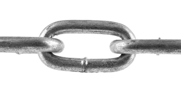 Metalowy łańcuch izolowany na białym tle — Zdjęcie stockowe