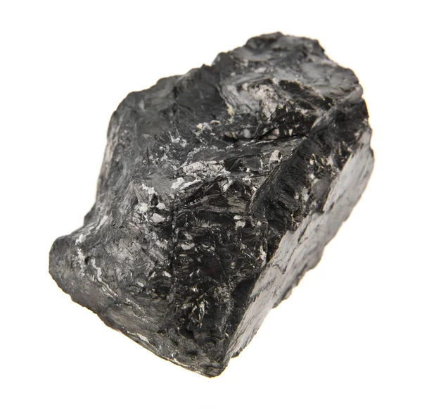 kömür beyaz arkaplanda izole edildi
