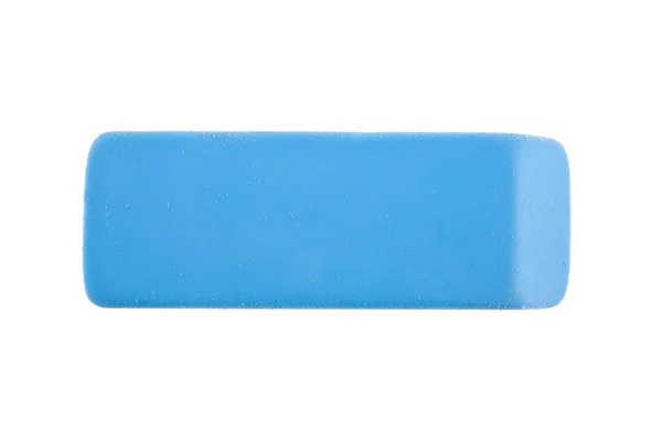 Gomme gomme bleue isolée sur fond blanc — Photo