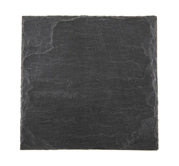 Beyaz arka plan üzerinde izole siyah arduvaz kurulu