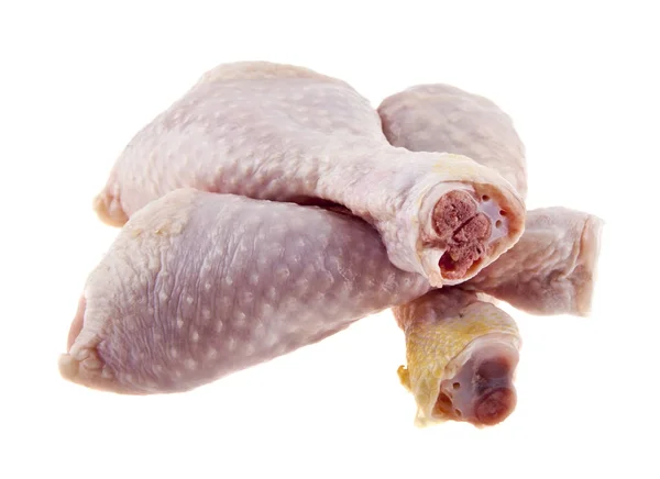 Gambe di pollo isolate su sfondo bianco — Foto Stock