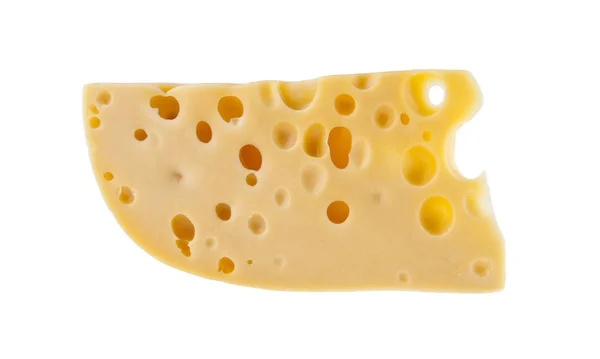 Beyaz arkaplanda izole edilmiş peynir — Stok fotoğraf