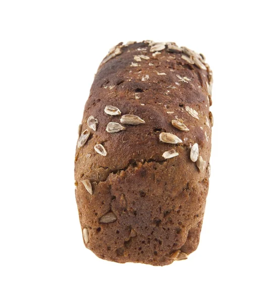 Pagnotta di pane isolato su sfondo bianco — Foto Stock