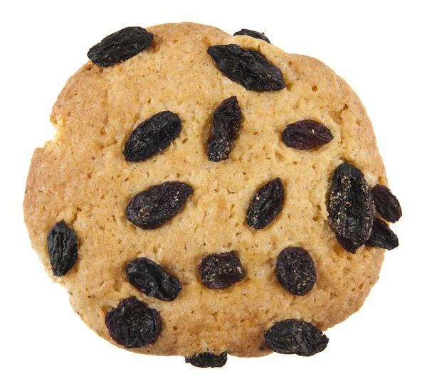 Beyaz arka plan üzerinde izole üzümlü bisküviler