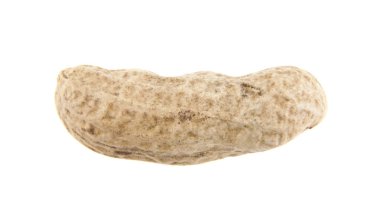 beyaz arkaplanda izole edilmiş yerfıstıkları