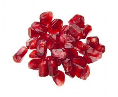 Garnet beyaz arkaplanda izole edildi