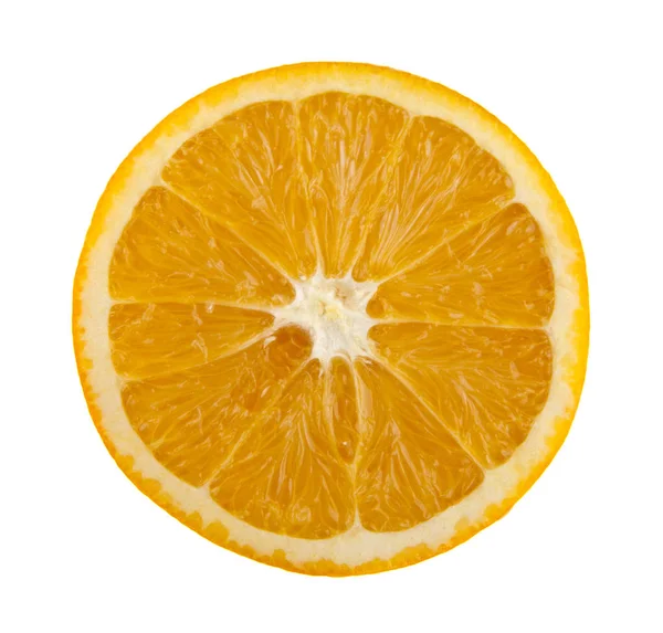 Πορτοκαλί που απομονώνονται σε λευκό φόντο κινηματογράφηση σε πρώτο πλάνο — Φωτογραφία Αρχείου