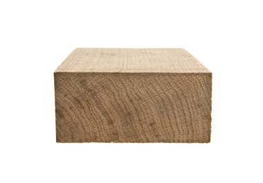 Tahta beyaz arkaplanda izole edildi