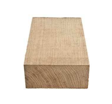 Tahta beyaz arkaplanda izole edildi