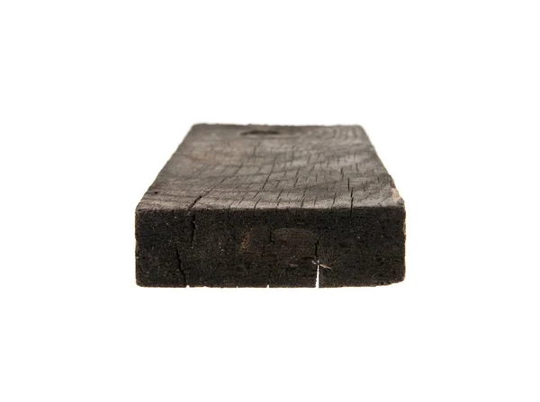 Gammal trä bar isolerad på vit bakgrund — Stockfoto