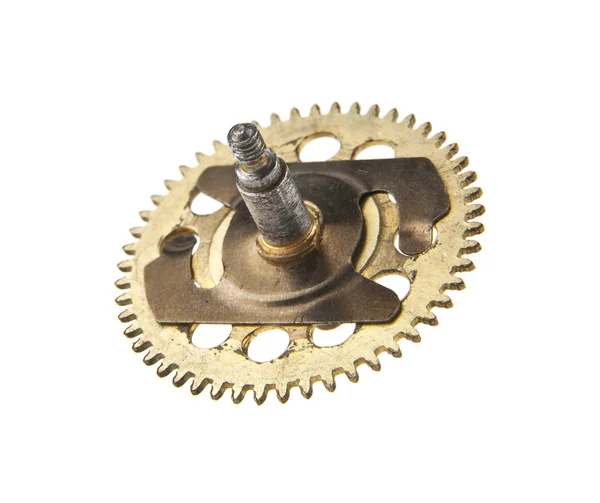 Gear for a clock isolated on a white background — Stock Photo, Image