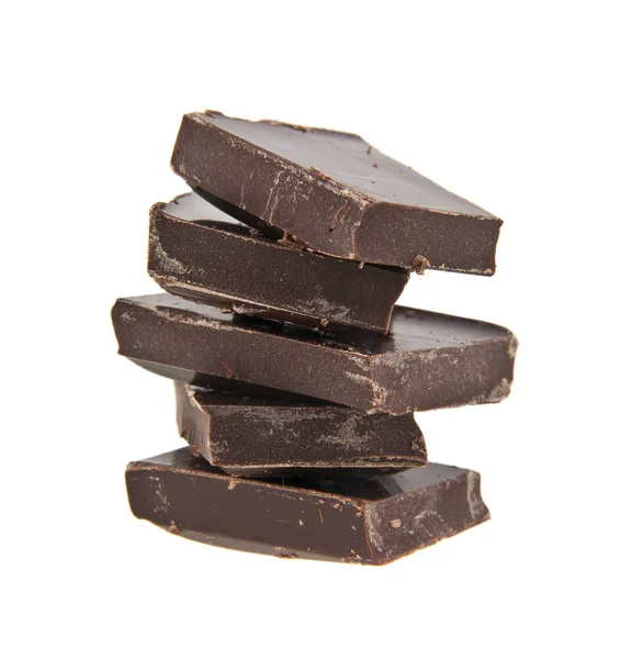 Cijfers van chocolade geïsoleerd op witte achtergrond — Stockfoto