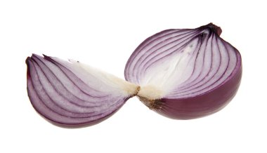 Beyaz bir arka plan üzerinde izole soğan