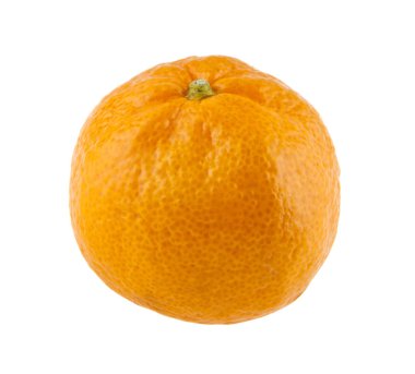 Mandarin beyaz arkaplanda izole edildi