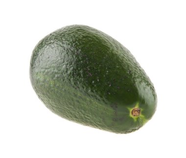 avokado beyaz arkaplanda izole edildi