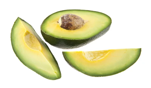 Avocado isoliert auf weißem Hintergrund Nahaufnahme — Stockfoto