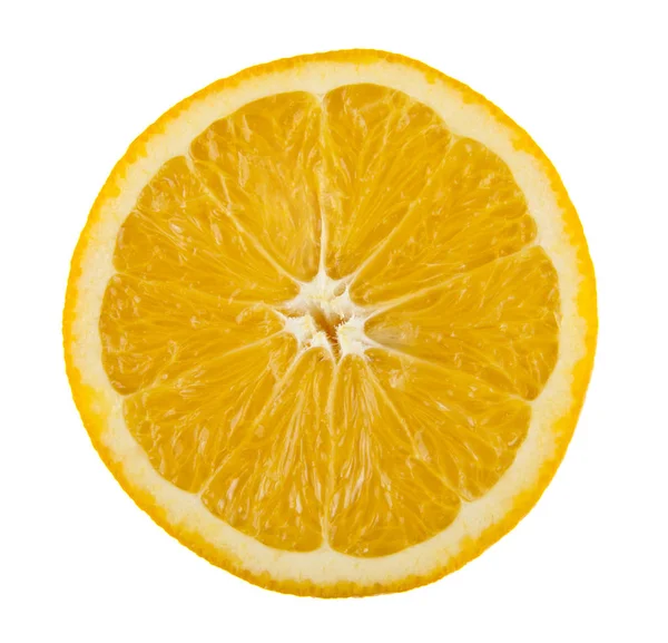 Narancs szeletek elszigetelt fehér alapon — Stock Fotó